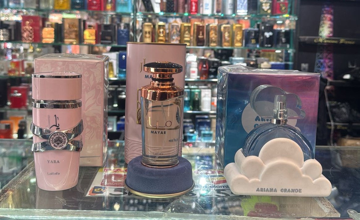 Lleva 3 Fragancias Árabes al Mejor Precio! Yara Rosada, Mayar de Lattafa y Ariana Grande Cloud o (puedes elegir tus favoritas)