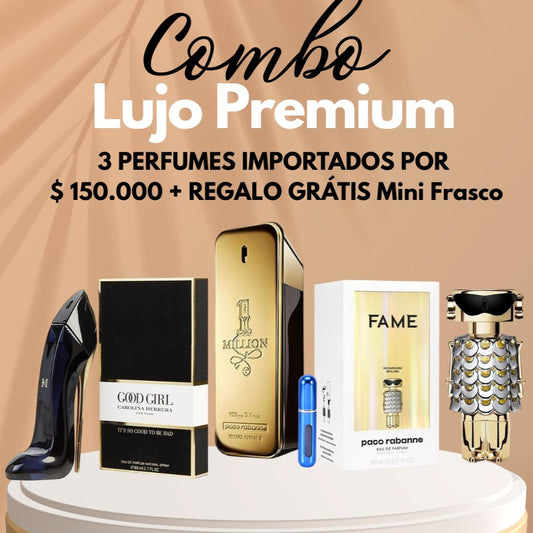Lleva 3 Fragancias de Lujo al Mejor Precio! Good Girl, One Million  y Fame de Paco Rabanne.