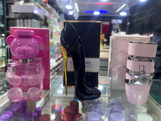 Lleva 3 Fragancias de Lujo al Mejor Precio! Yara de Lattafa, Good Girl  y Moschino Toy 2 Bubble Gum