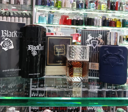 Lleva 3 Fragancias de Lujo al Mejor Precio! Black xs, Khamrah y Layton (puedes elegir tus favoritas)